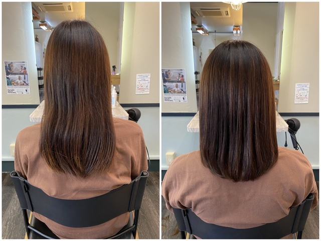 カットでまとまる軽めスタイル